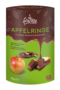 Apfelringe in Vollmilchschokolade 125 g