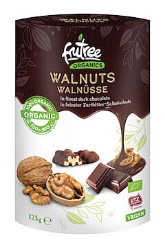 Bio-Walnusskerne in Zartbitterschokolade 125 g