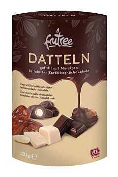 Datteln mit Marzipan in Zartbitterschokolade 125 g