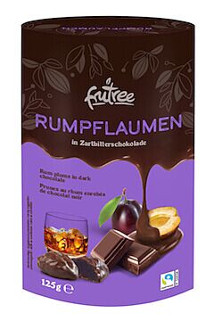 Rumpflaumen in feinster Zartbitter-Schokolade 150 g