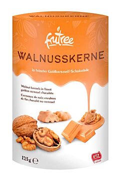 Walnusskerne in weißer Schokolade mit Karamellgeschmack 125 g